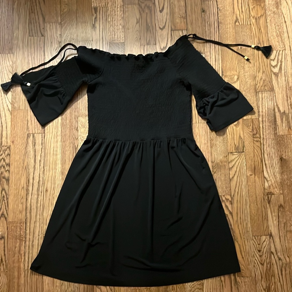 Black M Michael Kors Swimsuit Coverup